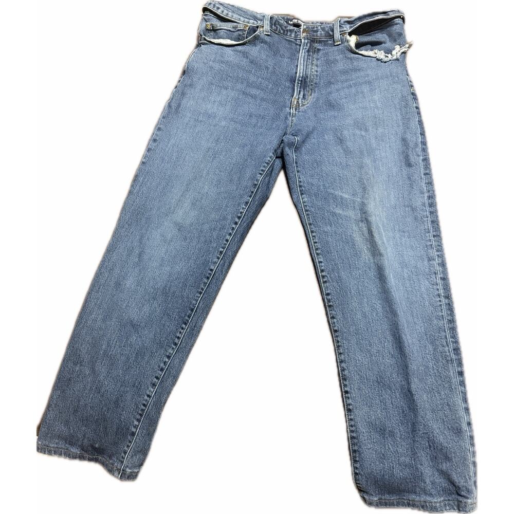 Men’s Lands End Rigid Traditional Fit 5 Pocket Jeans - Size 36